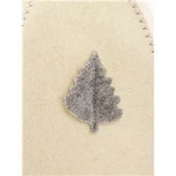 Шапка для бани и сауны «Лист», полиэфир 70%, шерсть 30%