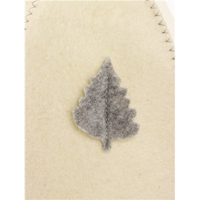 Шапка для бани и сауны «Лист», полиэфир 70%, шерсть 30%