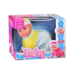 Пупс Сашенька" в ассортименте, на батарейках, в коробке