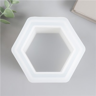 Молд силиконовый «Подсвечник шестигранник» 10.4×9×8.6 см