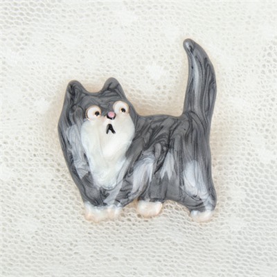 Брошь Кот / 3528 /уп 24/