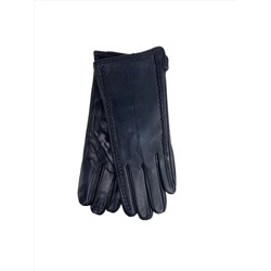 Женские перчатки из натуральной кожи, цвет черный