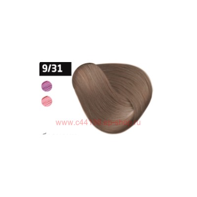 OLLIN SILK TOUCH  9/31 блондин золотисто-пепельный 60мл Безаммиачный стойкий краситель для волос