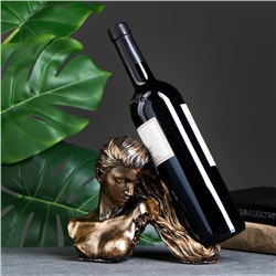 Подставка для бутылки «Девушка с волосами», под бронзу, 17×22×11 см