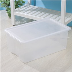 Контейнер для хранения Porter, 50 л, 66×42×26 см, с крышкой, прозрачный