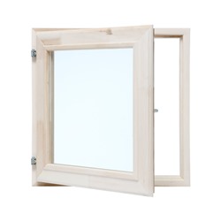 Окно, 50×50см, двойное стекло ЛИПА, наружное открывание