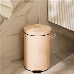 Ведро для мусора SL Home, 5 л, 28×21×31 см, бежевое