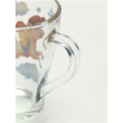 Кружки стеклянные новогодние «Весёлого праздника. Лошади», набор 2 шт.