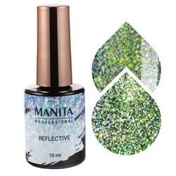 MANITA Гель-лак для ногтей светоотражающий с хлопьями юки / Multichrome Reflective №06, 10 мл
