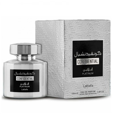 Парфюмерная вода Lattafa Confidential Platinum мужская (ОАЭ)