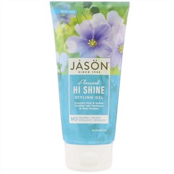 Jason Natural, Гель для укладки Flaxseed Hi Shine, 170 г (6 унций)