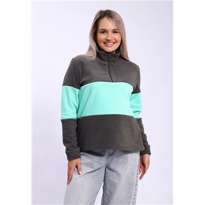 654 Толстовка флис Колор-блок