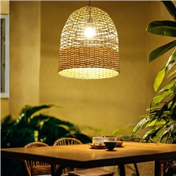 Светильник потолочный из ротанга «Трай», 1×120 Вт, Е27, 35×35×43 см