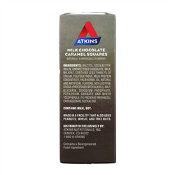 Atkins, Milk Chocolate Caramel Squares, 15 Pieces, 0.41 oz (11.5 g) Each