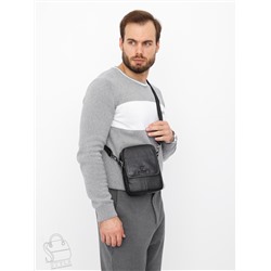 Сумка мужская кожаная 8613S black Fuzhiniao