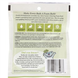 Aura Cacia, Освежающая пенна для ванны, эвкалипт, 2,5 унции (70,9 г)