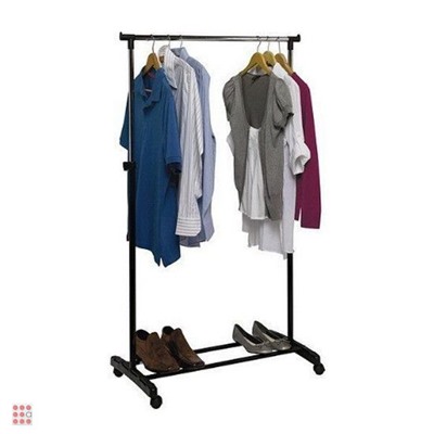 Вешалка напольная на колесах Single Bar Rack