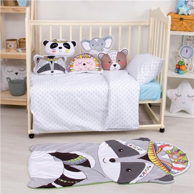 Подушка декоративная Крошка Я «Енотик», 35×25 см, велюр, 250 г/м²