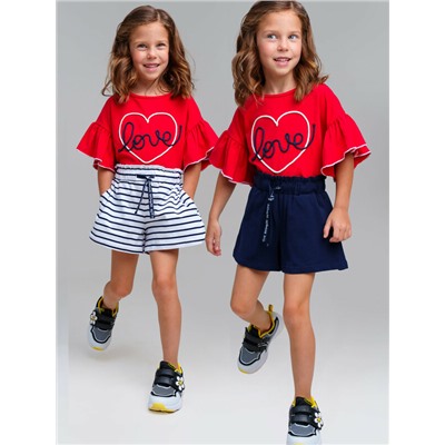 Шорты трикотажные для девочек, 2 шт в комплекте