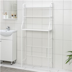 Стеллаж над стиральной машинкой, 68,5×156×26 см, белый