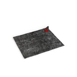 Набор для бани «Буденовец», 3 предмета: шапка, коврик, рукавица, серый, «Добропаровъ»