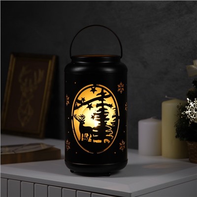 Фигура световая «Олень в лесу», 12.3×23 см, 1 LED. батарейки АААх3(не в компл.), свечение тёплое белое