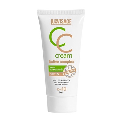 LUX visage Крем тон. СС cream Active complex SPF 10  №10 тон fair 35г /4