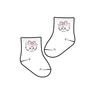 Носки детские трикотажные для девочек, 2 пары в комплекте