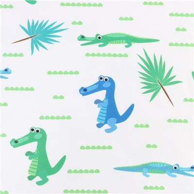 Полотенце-пончо детский LoveLife «Крокодильчики» 60×120 см, микрофибра, 225 г/м²