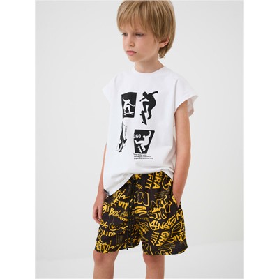 Шорты текстильные плавательные для мальчиков, длинные