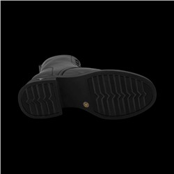 Ботинки из натуральной кожи на меху РА01-1 черные п/п