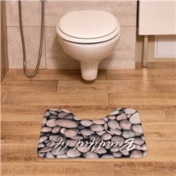 Коврик для ванной Этель Beautiful life, 50×40 см, велюр