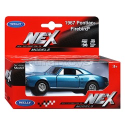 Машинка 1:38 Pontiac Firebird 1967, пруж. мех., цвет в асс.