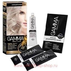 Gamma Perfect Color Стойкая Крем-Краска для волос тон 9.0 Сияющий блонд с окислителем кремом 9% 50 мл