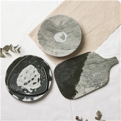 Тарелка керамическая «Стоун», 20×5.5 см, 600 мл, Dolce Ceramo