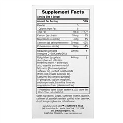 Nature's Plus, Beyond CoQ10, (коэнзим Q10), 60 капсул