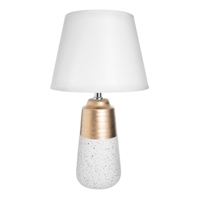 Настольная лампа «Вирсавия» Е14 40 Вт бело-золотой 22×22×39 см RISALUX