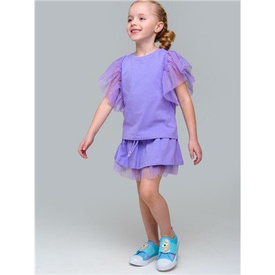 Фуфайка трикотажная для девочек (футболка)