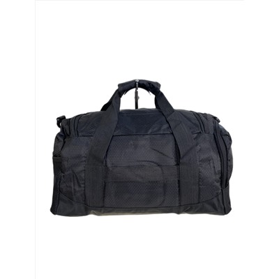 Дорожная сумка из текстиля  с принтом, цвет черный