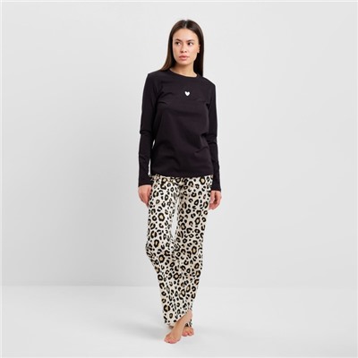 Пижама женская (лонгслив, брюки) KAFTAN Style, размер 40-42