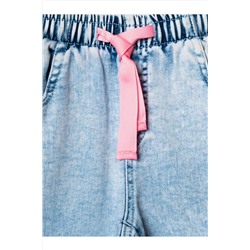 Брюки текстильные джинсовые для девочек PLAYTODAY, 1240255