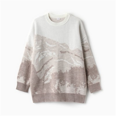 Джемпер женский MINAKU: Casual collection, бежевый, размер 50-52