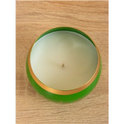 Свеча в чаше Yoga heal the soul, 200 г, 8.5×7 см, соевый воск, зелёная
