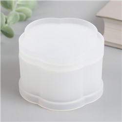 Молд силиконовый «Шкатулка волнистая» с крышкой 8×7.4×3.8 см