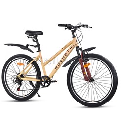 Велосипед 26" Rocket Vela 1.0, цвет бежевый, размер 15"