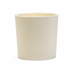 Кашпо для цветов Genius, 2.5 л, d=15.7 см, h=15.6 см, пластиковое, со вставкой, бежевое