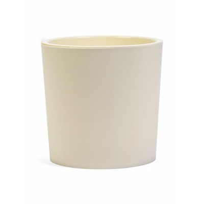Кашпо для цветов Genius, 2.5 л, d=15.7 см, h=15.6 см, пластиковое, со вставкой, бежевое