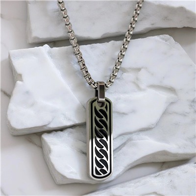 Кулон из стали на цепочке