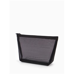 Косметичка Classic, сетка, на молнии, чёрная