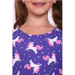 Платье Звездочка Единорожка детское (Сирень)